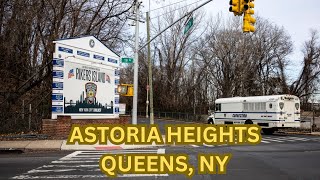 Life in Astoria Heights Queens New York City Walking Tour 4k [upl. by Lledal728]