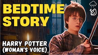 Harry Potter and the Sorcerers Stone Audiobook  rain Chapter 1 ASMR Bedtime Story woman voice [upl. by Yelkrab]