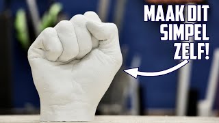 Maak simpel je hand van gips [upl. by Azilem]