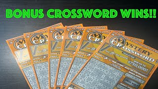 BONUS CROSSWORD SESSION NICE WINS  CA SCRATCHERS [upl. by Dody]