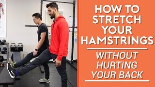 How to stretch your hamstrings without hurting your back [upl. by Ellenrad]