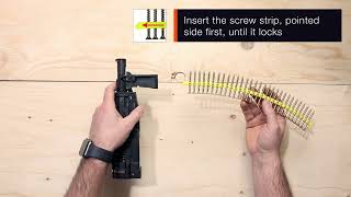 QuikDrive  User Guide How to insert and remove collated screw strip [upl. by Aihsa]