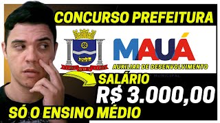 CONCURSO PREFEITURA DE MAUÁ 2024 [upl. by Nilyad]