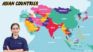 Discover the Geography of Asia Exploring Asian Countries and Their Map geography asiancountries [upl. by Sarid]