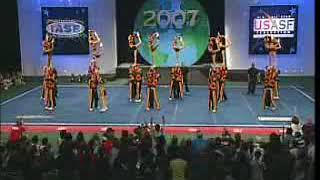 ACE All Stars of Alabama Warriors  Cheerleading 2007 [upl. by Tenneb986]