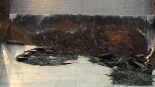 OROVILLE DAM Raw Video Of Damage To Oroville Dam Spillway [upl. by Novelc]