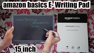 Amazon basics magic slate 15 inch LCD writing tablet unboxing amp Review  Best e writing pad for Kids [upl. by Osnerol]