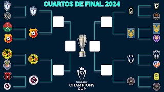 ASÍ se JUGARÁN los CUARTOS DE FINAL en la CONCACHAMPIONS 2024 [upl. by Aneahs]