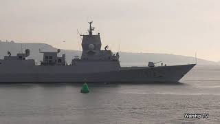 ROYAL NORWEGIAN NAVY HNoMS OTTO SVERDRUP F312 ENTERING DEVONPORT NAVAL BASE  10th January 2021 [upl. by Lunnete]