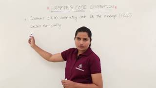 Hamming Code Generation Example with Even Parity [upl. by Lacym]