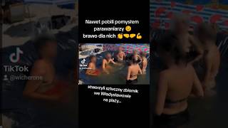 Zbudowali na plaży własny prywatny basen na plaży we Władysławowie parawany oburzone władysławowo [upl. by Nolava995]