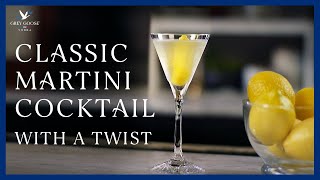 Classic Martini Cocktail With a Twist  Grey Goose Vodka [upl. by Ydor]