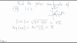 Complex Number polar coordinate and Polar form of complex number part 5 [upl. by Nivlac883]