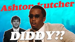 Ashton Kutcher evades a question about Sean DIDDY Combs PARTIES [upl. by Farrar299]