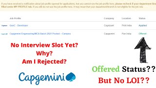 Capgemini Pool Campus Latest Update  Superset Offered Status  No LOI  No Interview Mail yet [upl. by Notanhoj]