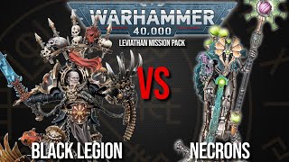 Black Legion Vs Necrons  Warhammer 40k Battle Report [upl. by Maurizio436]