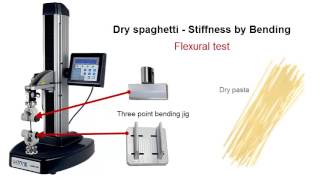 Flexural test performed by TA1 food texture analyzer [upl. by Rann]