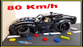 Lego Technic BatMobile CRASH 💥 80 KMH 💥 Lego car CRASH TEST  Lego Technic CRASH Test  Lego 42127 [upl. by Traggat]