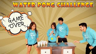 Water pong challenge🔥 💦  Ft ChinkiMinki AbhishekNigamOfficial ❤️ Siddharth Nigam [upl. by Nongim755]