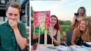 We Did The Couples Painting Challenge [upl. by Tierell3]