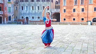 Morning Odissi dance practice in Venice Italy  Shankaravaranam Pallavi [upl. by Astera]