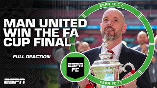 FULL REACTION Manchester United WINS the FA Cup Final 🏆 Erik ten Hags last match with UTD 🤔 [upl. by Tima]