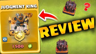 Judgement King skin Review amp war machine Scenery in Clash of clans 🥰 [upl. by Ariahs]