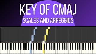 C Major  Scales amp Arpeggios [upl. by Frodeen380]