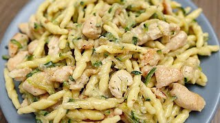 Cremige Pasta mit Zucchini und Hühnchen Schnelles und leckeres Abendessen [upl. by Havens]