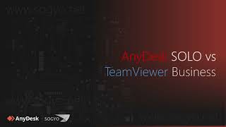 AnyDesk SOLO vs TeamViewer Business [upl. by Tully626]