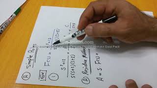 Inverse Laplace transform by partial fraction method 1 تحويل لابلاس المعكوس بطريقة الكسور الجزئية 1 [upl. by Aihsyla]