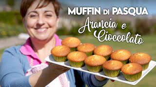 MUFFIN DI PASQUA CIOCCOLATO E ARANCIA Ricetta Facile  Fatto in Casa da Benedetta [upl. by Buehler]