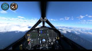 VSKYLABS TestPilot F19 INSANE low altitude flying  Testing FMOD in XPlane 12 [upl. by Atteuqahs]