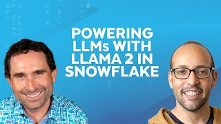 Live Powering LLMs with Llama 2 in Snowflake PrPr [upl. by Obie558]