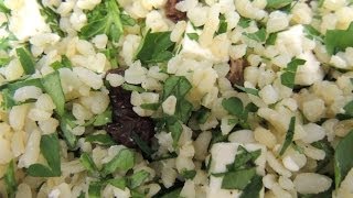 SALATKA Z KASZY BULGUR Z FETĄ IDEALNA ZDROWA PROPOZYCJA NA LUNCH DO PRACY SZKOŁY NA UCZELNIĘ [upl. by Mindi]