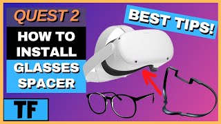 Oculus Quest 2 How To Install Glasses Spacer Adding Glasses Lens Spacer to VR Headset [upl. by Vevine224]