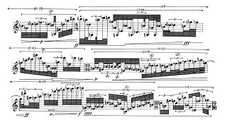 Brian Ferneyhough  Intermedio alla ciaccona 1986 ScoreVideo [upl. by Obnukotalo]