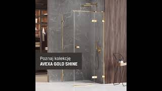 Złoto w połysku  kabina prysznicowa Avexa Gold Shine NEW TRENDY [upl. by Nyleak]