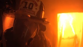 Firefighter Helmet Cam Clearbrook VA Structure Fire [upl. by Buroker]