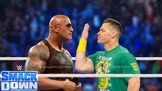 WWE October 262024  John Cena Vs The Rock  SmackDown Live Full Match [upl. by Rains709]