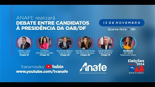 DEBATE ENTRE CANDIDATOS À PRESIDÊNCIA DA OABDF [upl. by Alimaj]