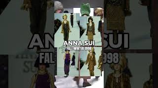 ANNA SUI FW 98 collectipn fashion fashionweek 90s 90sfashion model runway supermodel fyp [upl. by Rahs]