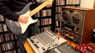 Reeltoreel Tape Delay Demonstration with Electric Guitar [upl. by Aicertal]