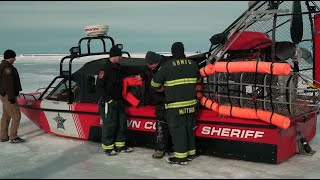 34 People Rescued From Lake Michigan Ice Flow [upl. by Enomes]