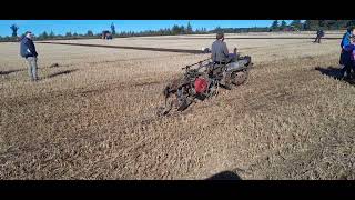 Ransomes mg6 crawler tractor with kubota 2 cylinder diesel conversion Southwell ploughing match 2024 [upl. by Pinzler639]