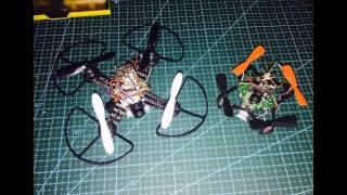 Micro 80mm Brushed Motor FPV Racing Install naze32 8520 motor PPM 55mm blades [upl. by Ehr574]