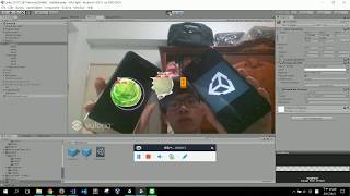 Augmented reality card game Multi target by Vuforia Unity [upl. by Eldwen]