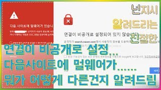 댓글 연결이 비공개로 설정되어 있지않습니다 와 사이트에 멀웨어가 있습니다 똑같은건가요 [upl. by Sammie225]