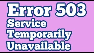 Magento quotError 503  Service Temporarily Unavailablequot [upl. by Rentsch]