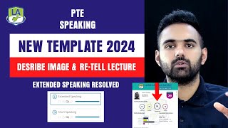 PTE Speaking New Template for Describe Image amp Retell Lecture  Extended Speaking Resolved [upl. by Anaili]